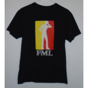 Large Black Tee Shirt FML